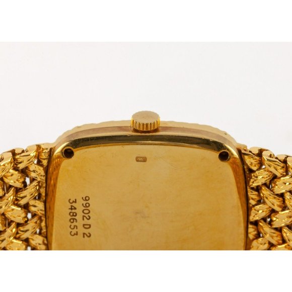 Piaget Ladies 18k Gold Wristwatch, Onyx Dial, 18 Jewel, Certificate, Ref. 9902D2 - Picture 6 of 8